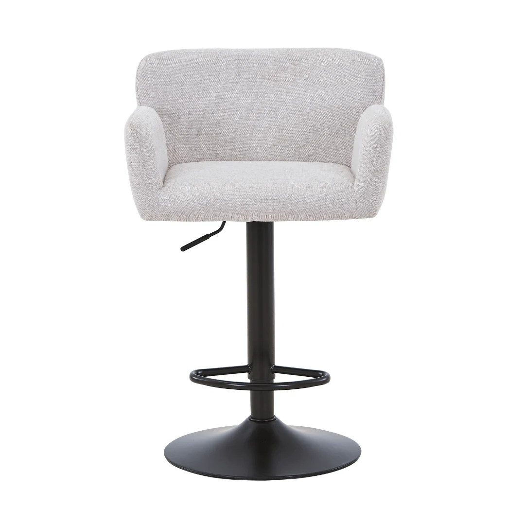 Melody Barstol - beige textil med justerbar höjd och snurrfunktion - Image 8
