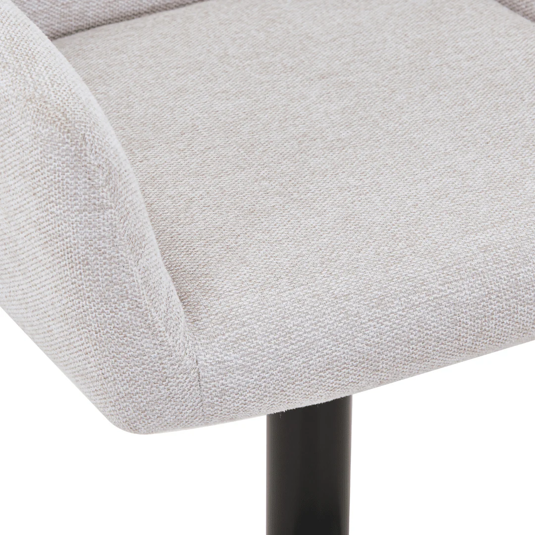 Melody Barstol - beige textil med justerbar höjd och snurrfunktion - Image 9