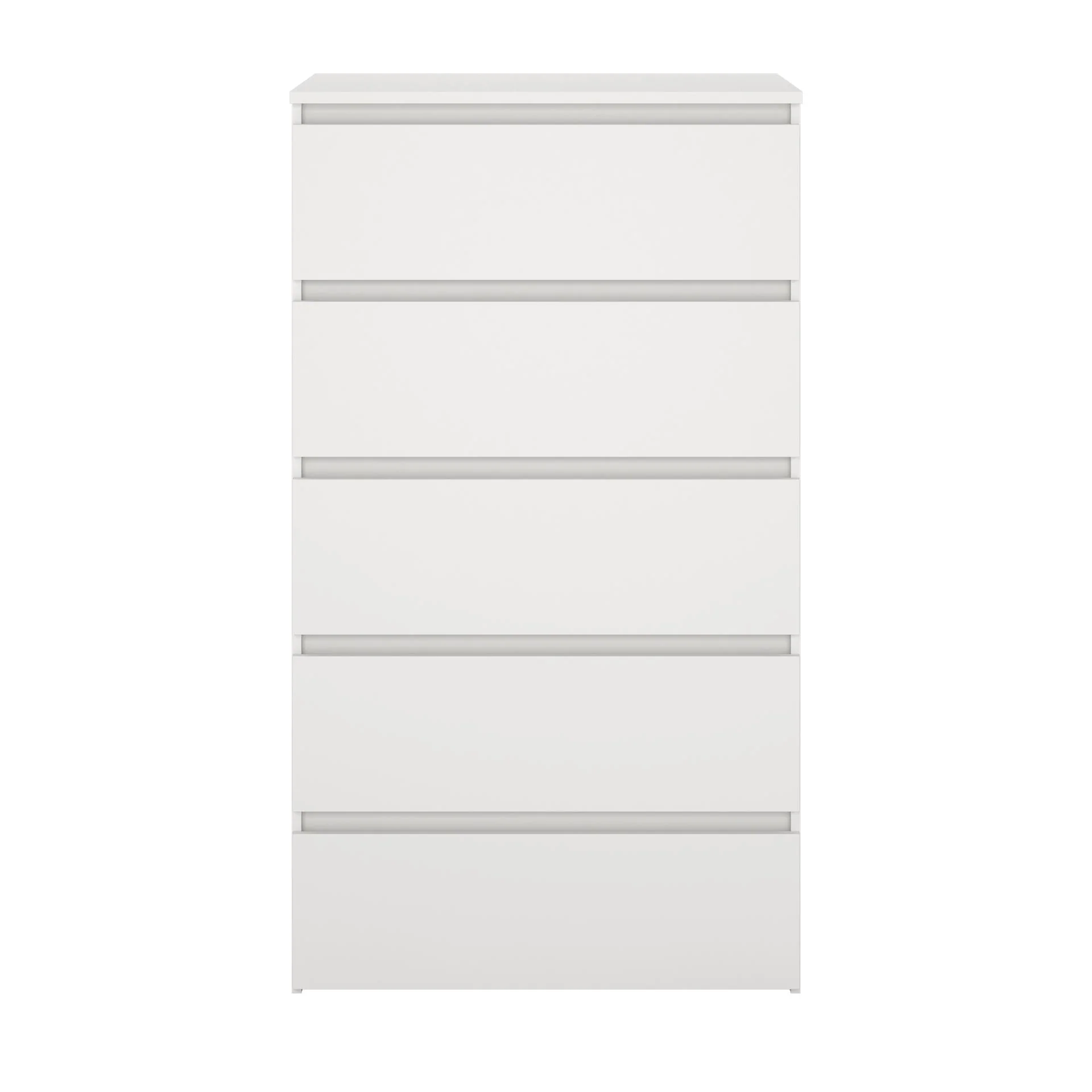 Maise byrå/kommod H:114 x B:65 x D:41 cm med 5 lådor i vitt - Image 5