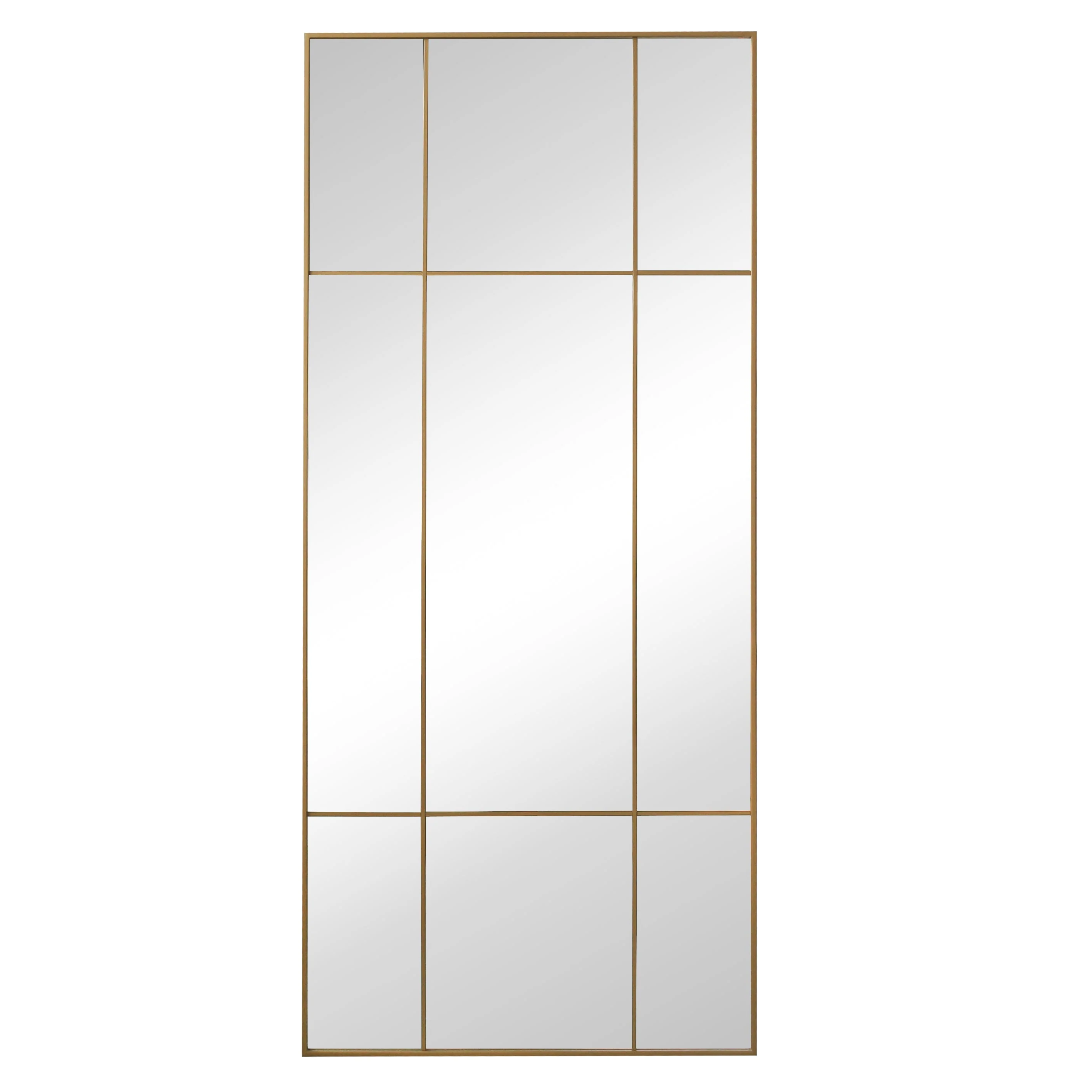 New Yorker - Spegel med guld/mässing ram 180 x 80 cm