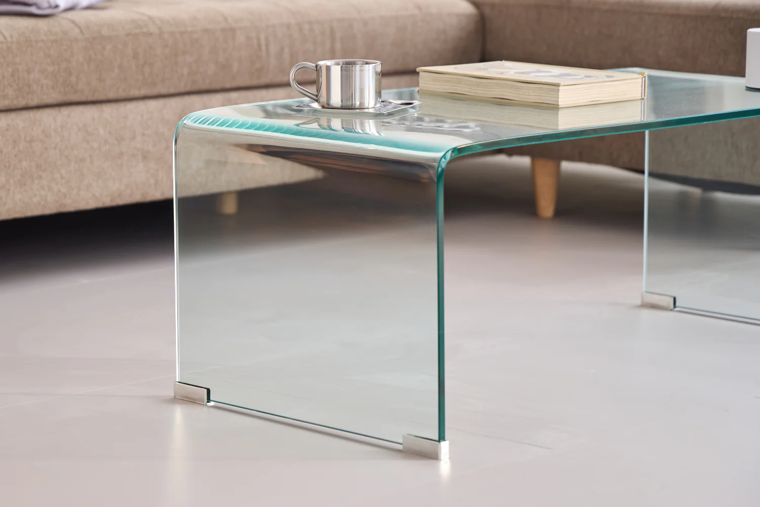 Nicole soffbord i glas 95x45x35 cm - Image 4