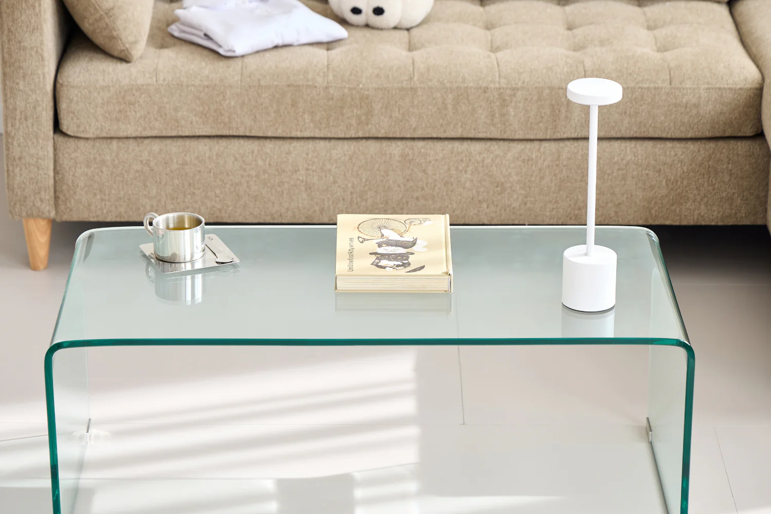 Nicole soffbord i glas 95x45x35 cm - Image 9
