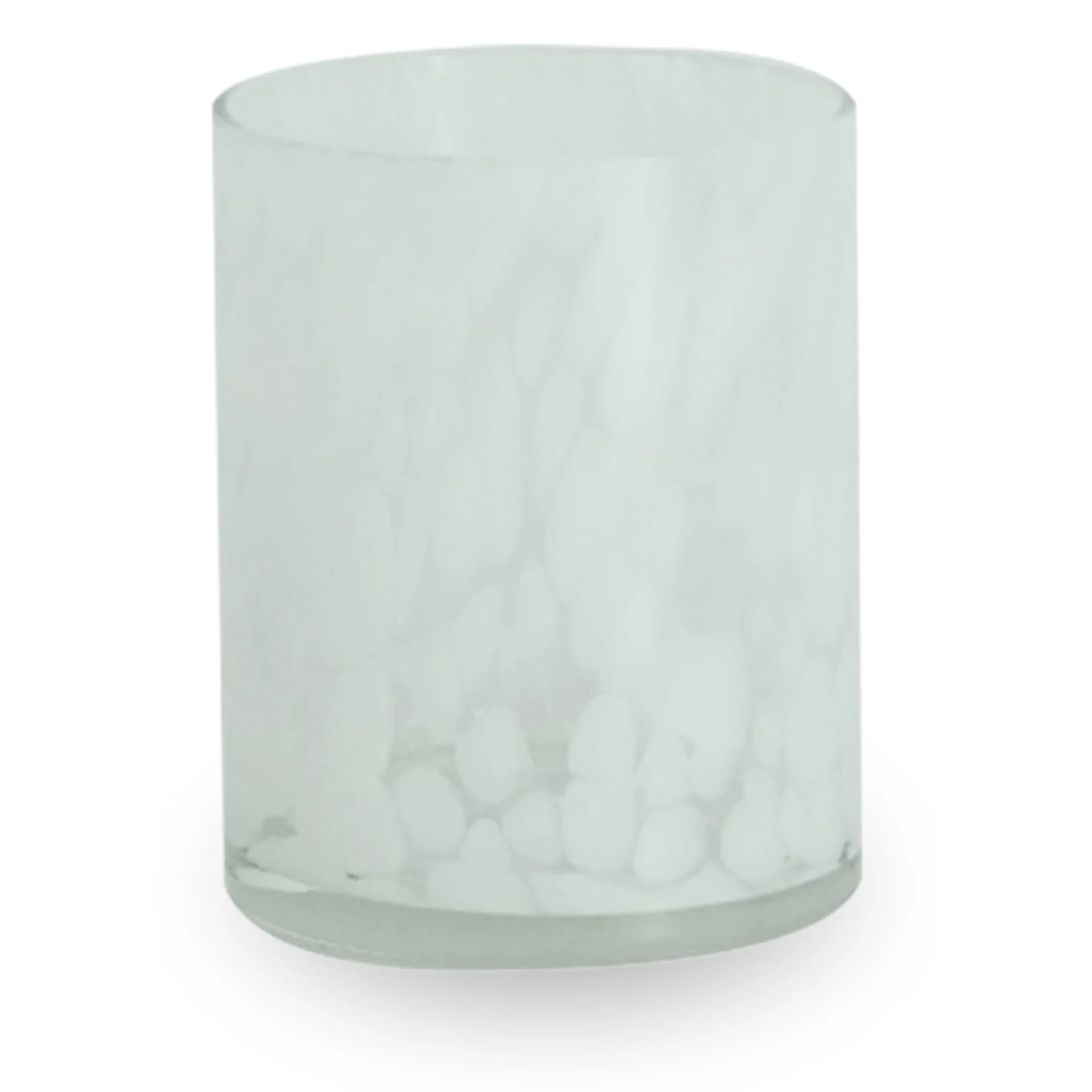 Nina glasljusstake vit 10 cm