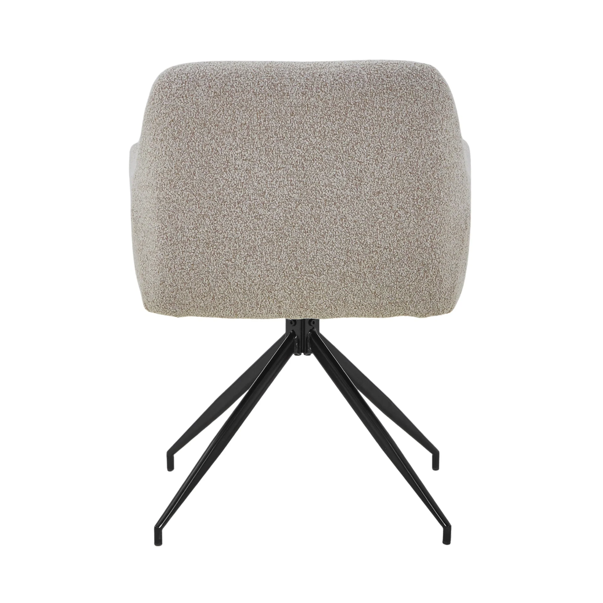 Ofelia matstol - beige bouclé med 360 graders snurrfunktion - Image 3