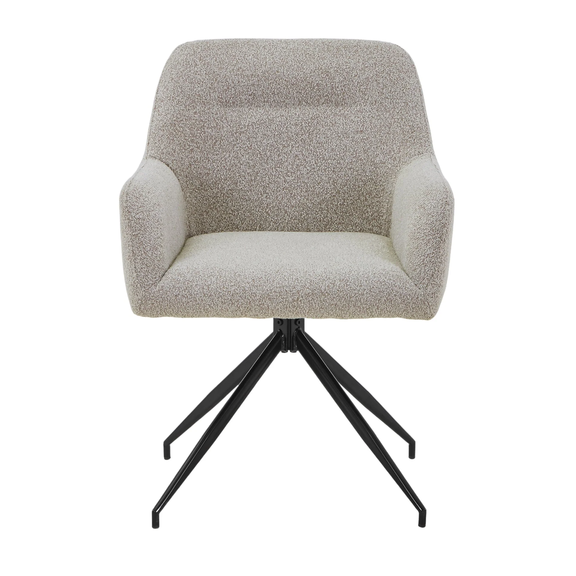 Ofelia matstol - beige bouclé med 360 graders snurrfunktion - Image 4