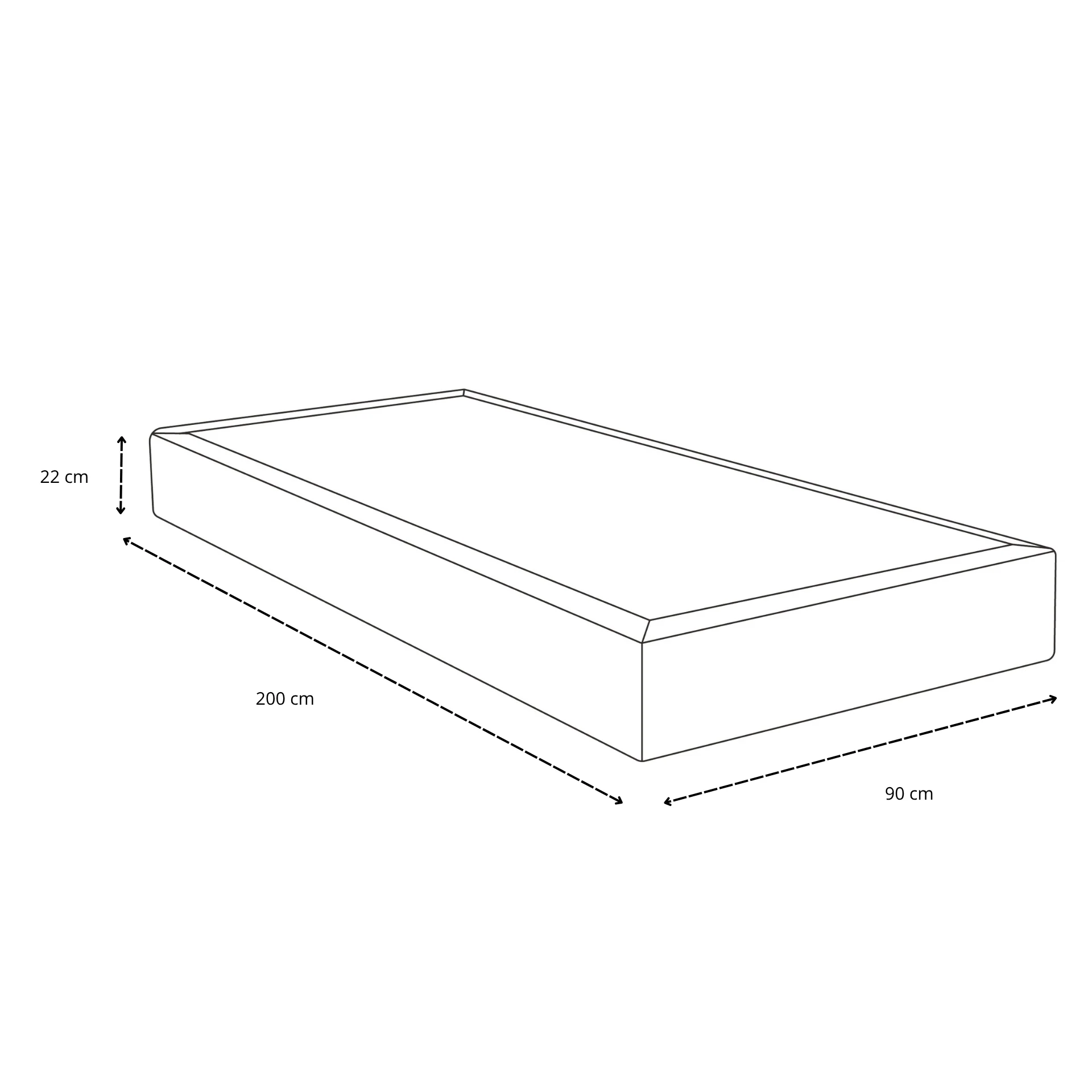 Oliver resårbotten i beige 90x200 cm - Image 7