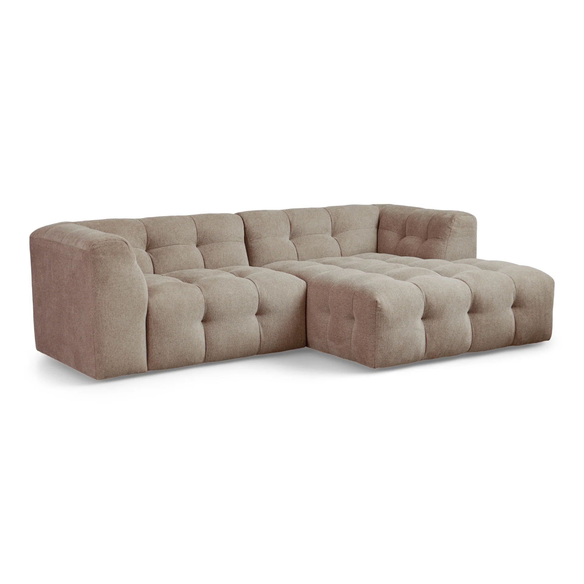 Poppy schäslong bubble soffa sand – högervänd - Image 5