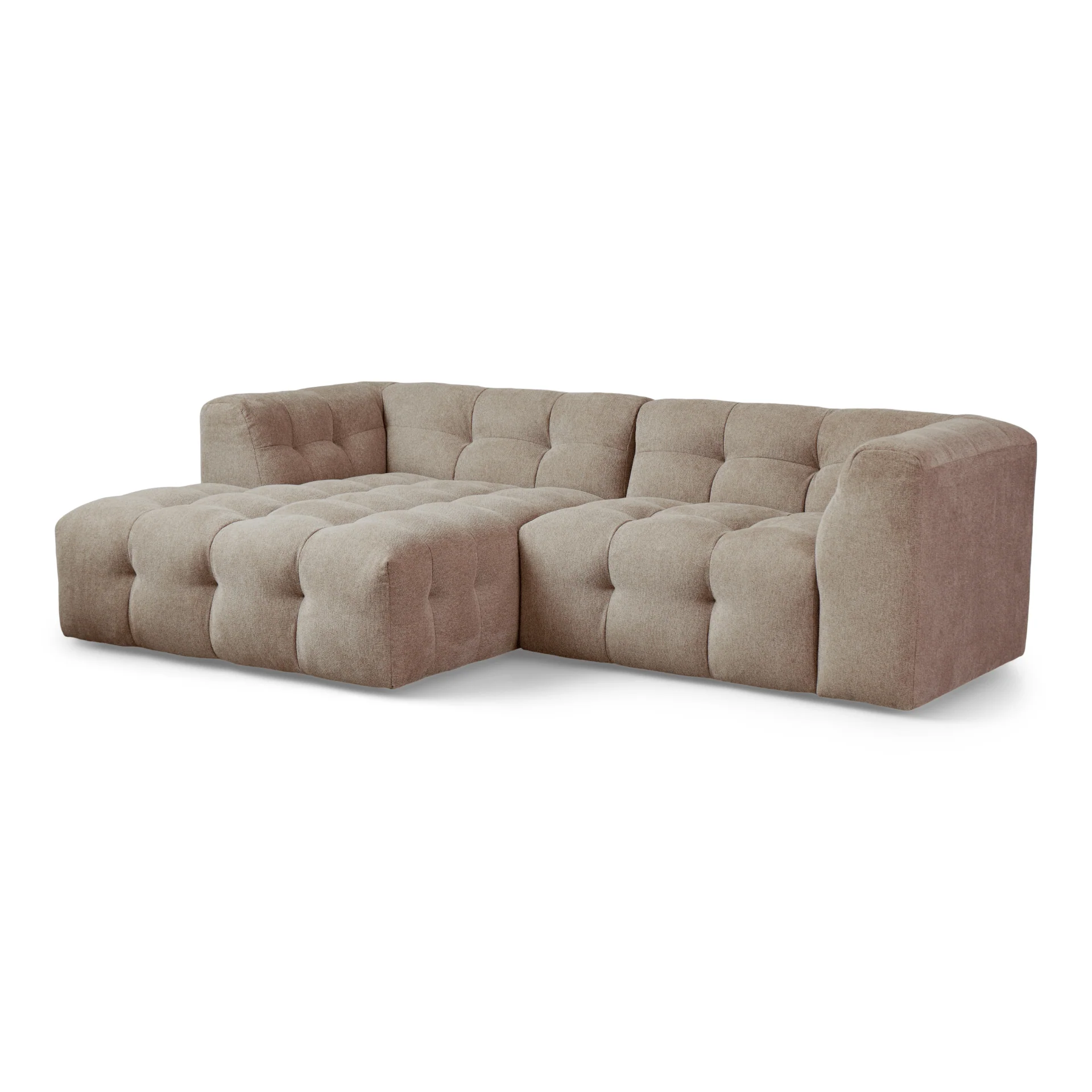 Poppy schäslong bubble soffa sand – vänstervänd - Image 5