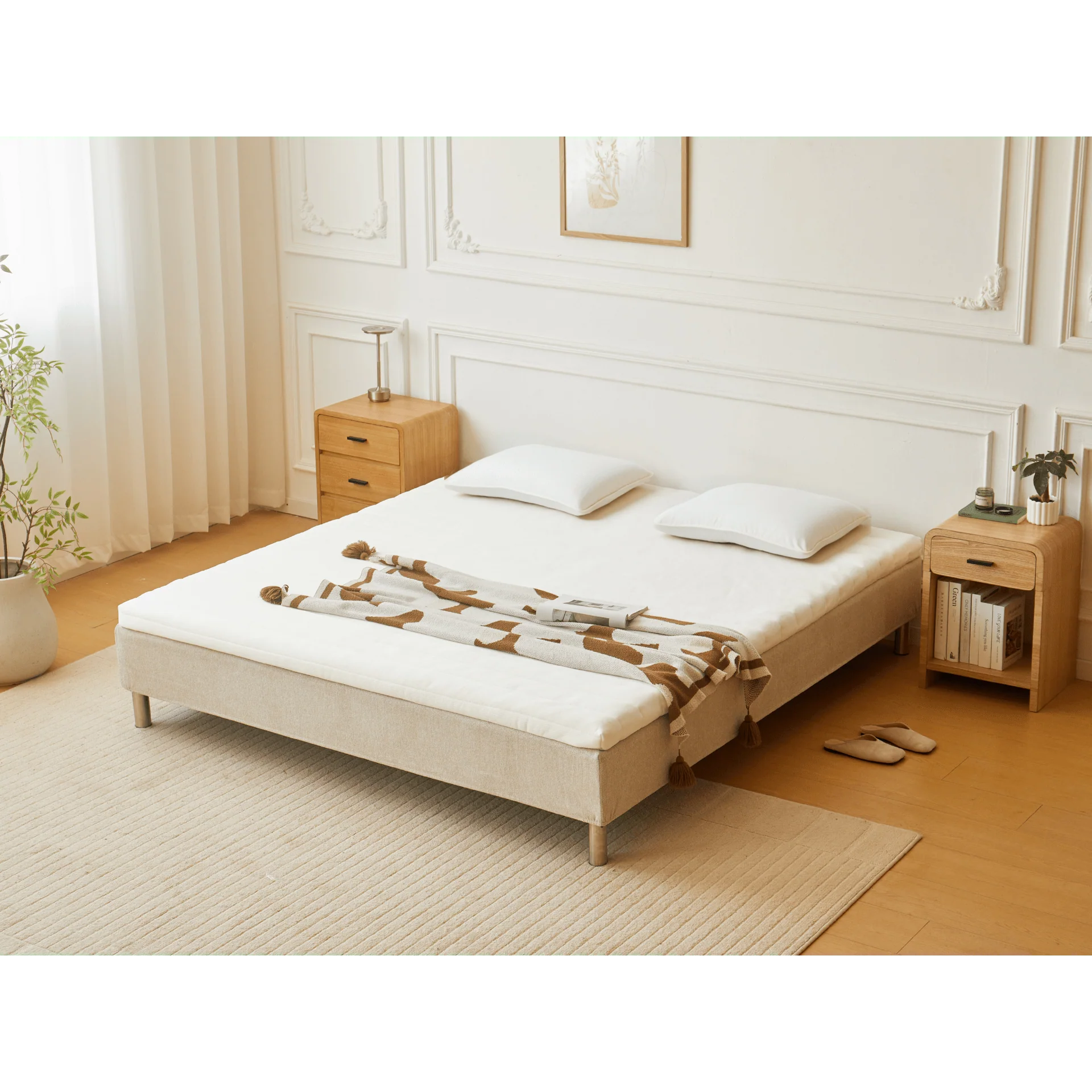 Premium Aksel vit bäddmadrass i memoryskum 180x200x7 cm - Image 6