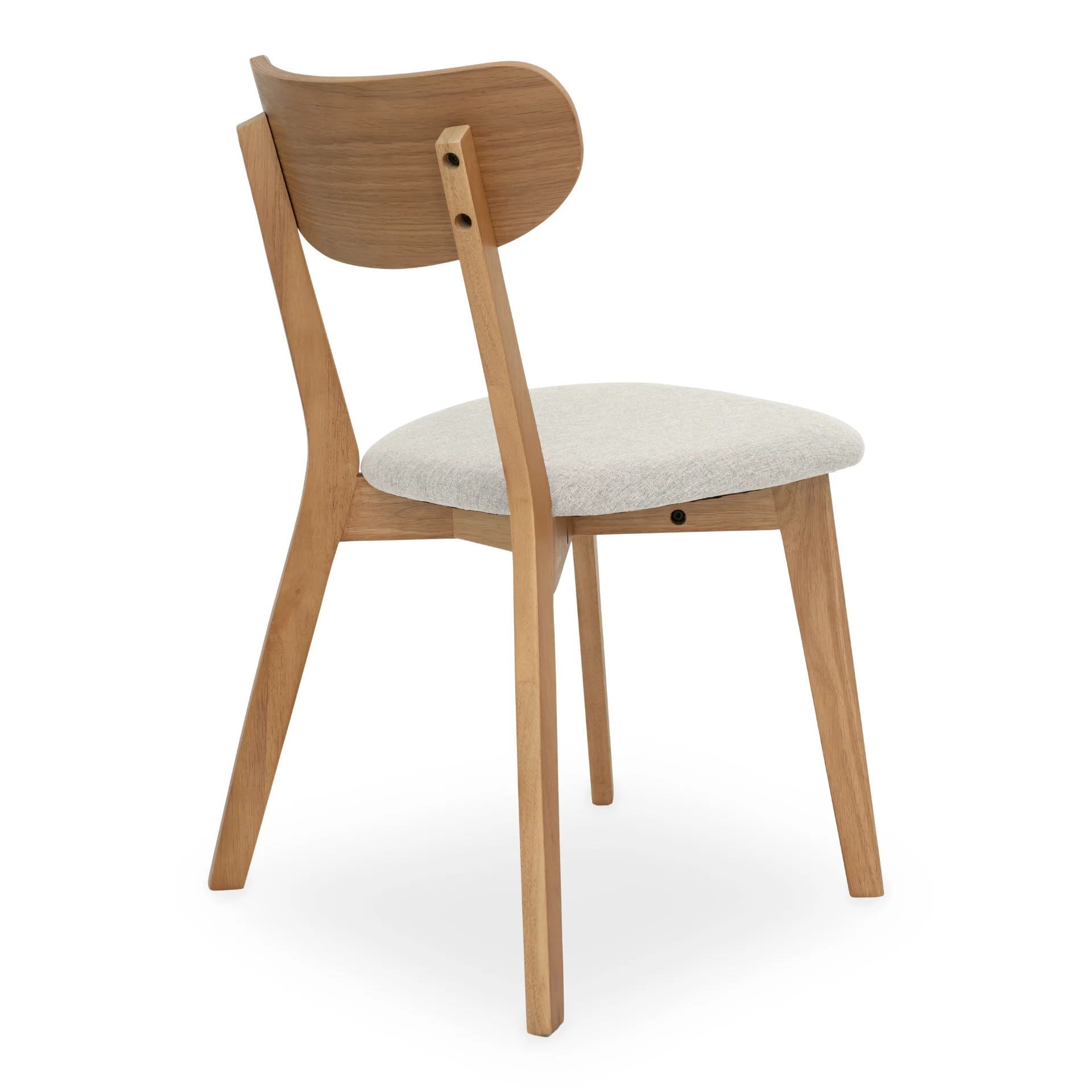 Rory matstol – Trästol i ek med stoppad sits - Image 3