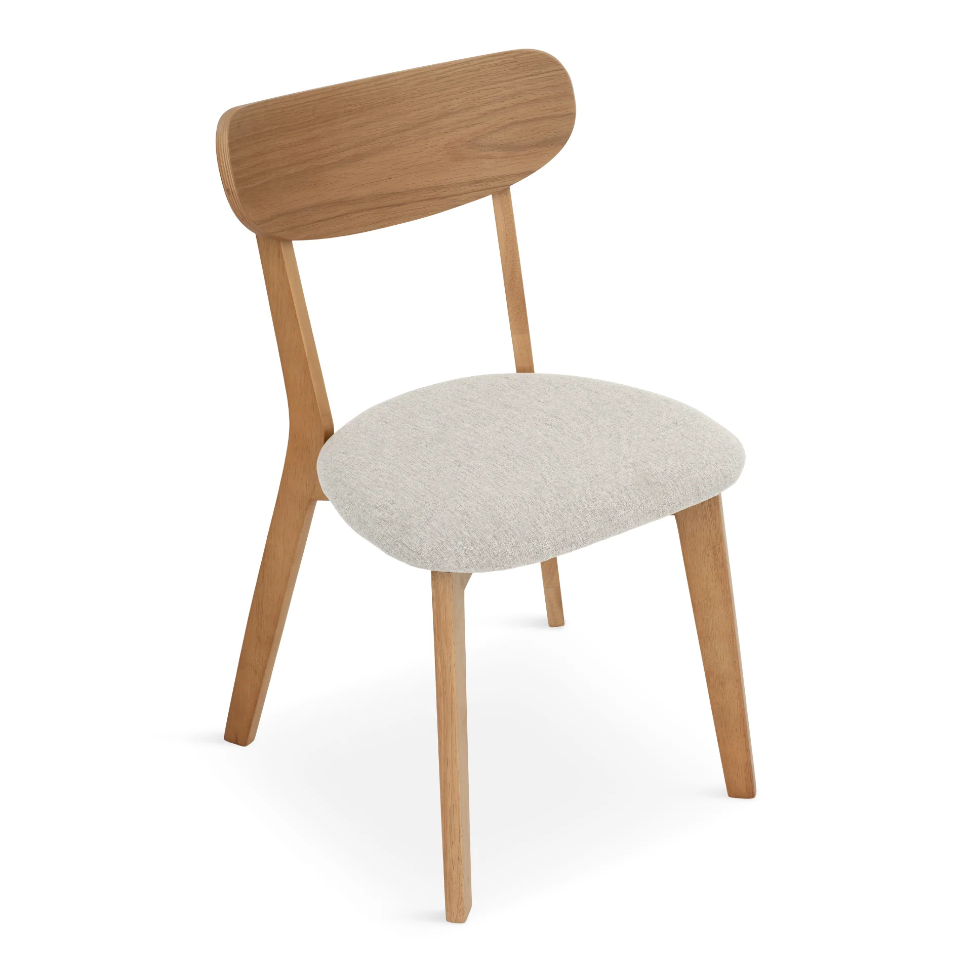 Rory matstol – Trästol i ek med stoppad sits - Image 6