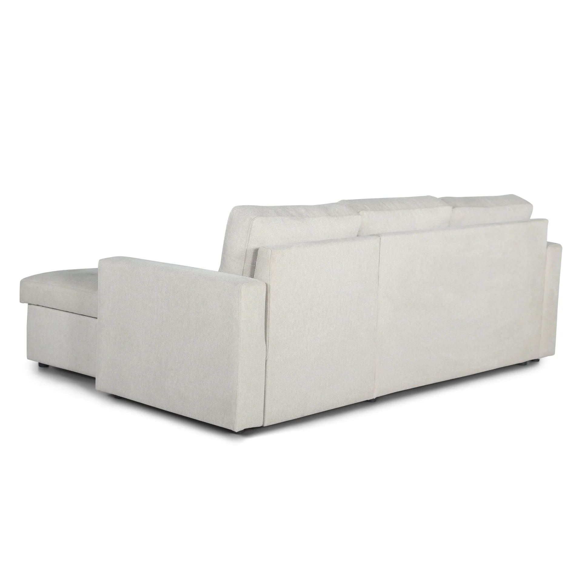 Sinus - Vändbar, bäddsoffa med schäslong och förvaring i beige - Image 11