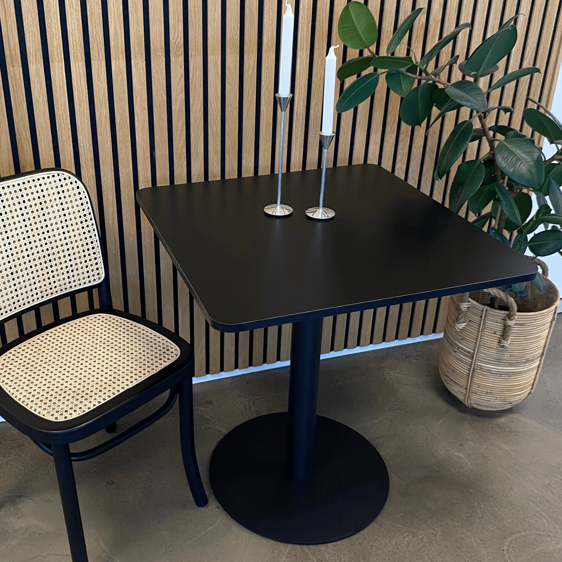 Stacey soffbord - 70 x 70 cm - Svart/Svart - Image 2