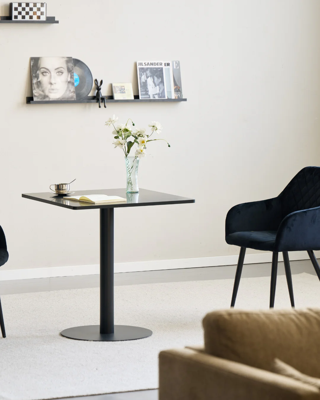 Stacey soffbord - 70 x 70 cm - Svart/Svart - Image 3