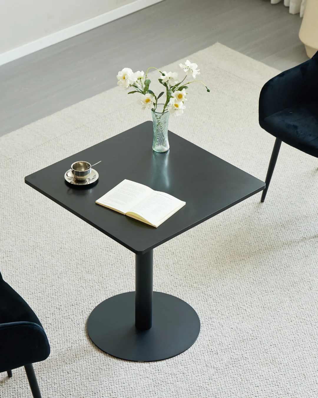 Stacey soffbord - 70 x 70 cm - Svart/Svart - Image 4