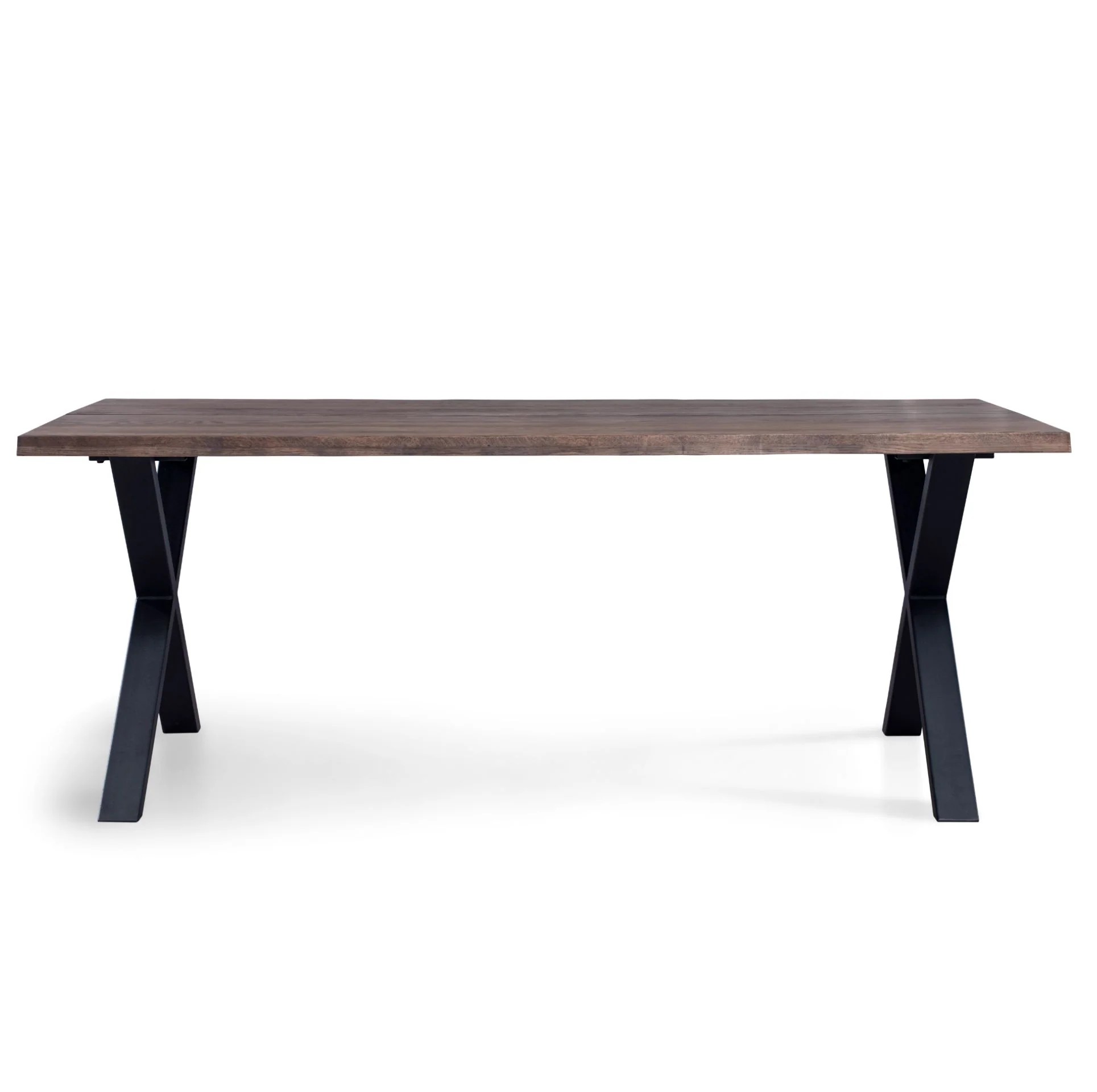 Susan - Plankbord 200 x 95 cm i rökt ek med kryssben (förberett för tilläggsskivor) - Image 5