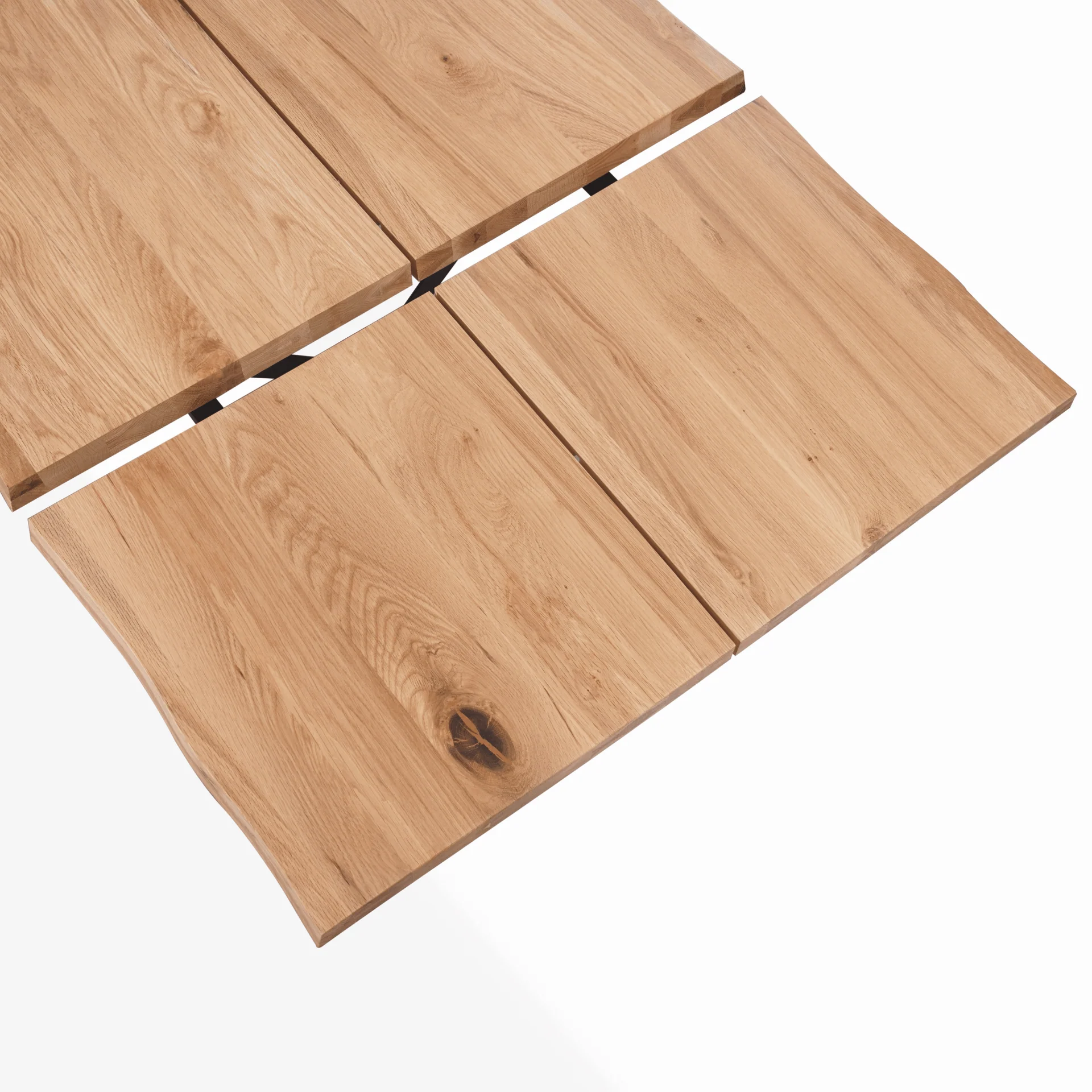 Susan - Plankbord 200 x 95 cm i oljad ek med kryssben (förberett för tilläggsskivor) - Image 4