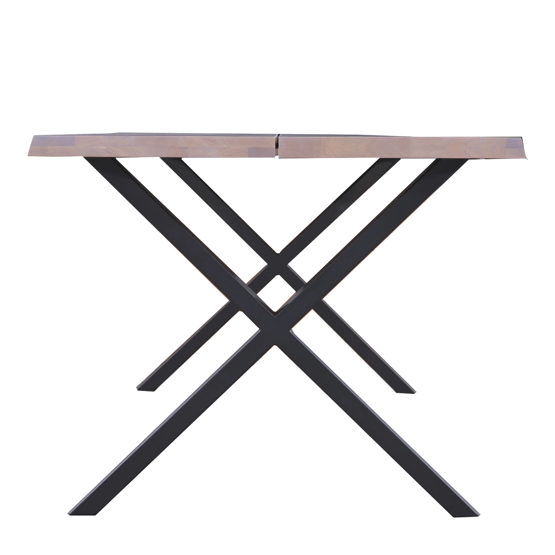 Susan - Plankbord 200 x 95 cm i vitoljad ek med kryssben (förberett för tilläggsskivor) - Image 3