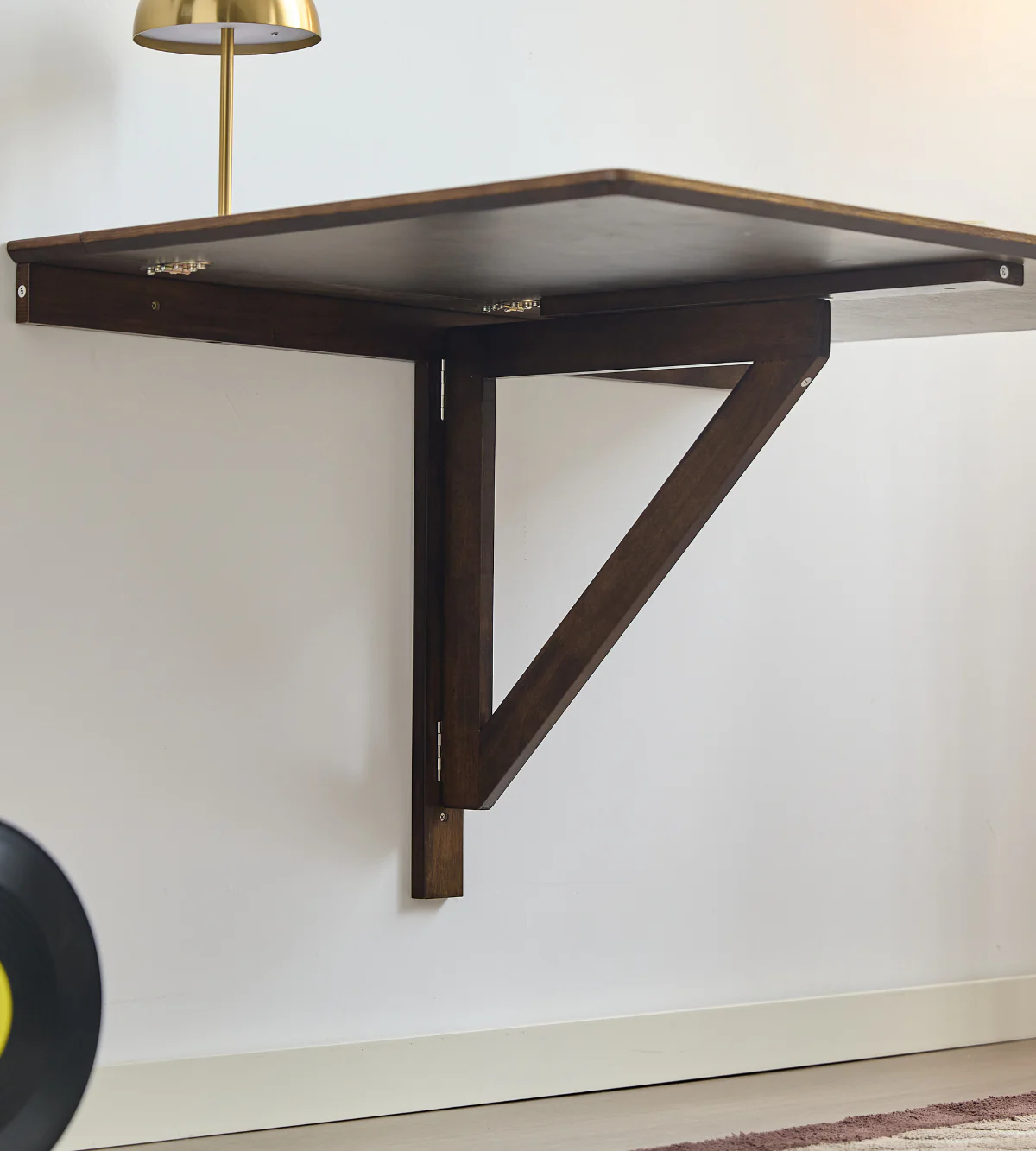 Tiago vägghängt bord i rökt ek 100x70 cm - Image 6