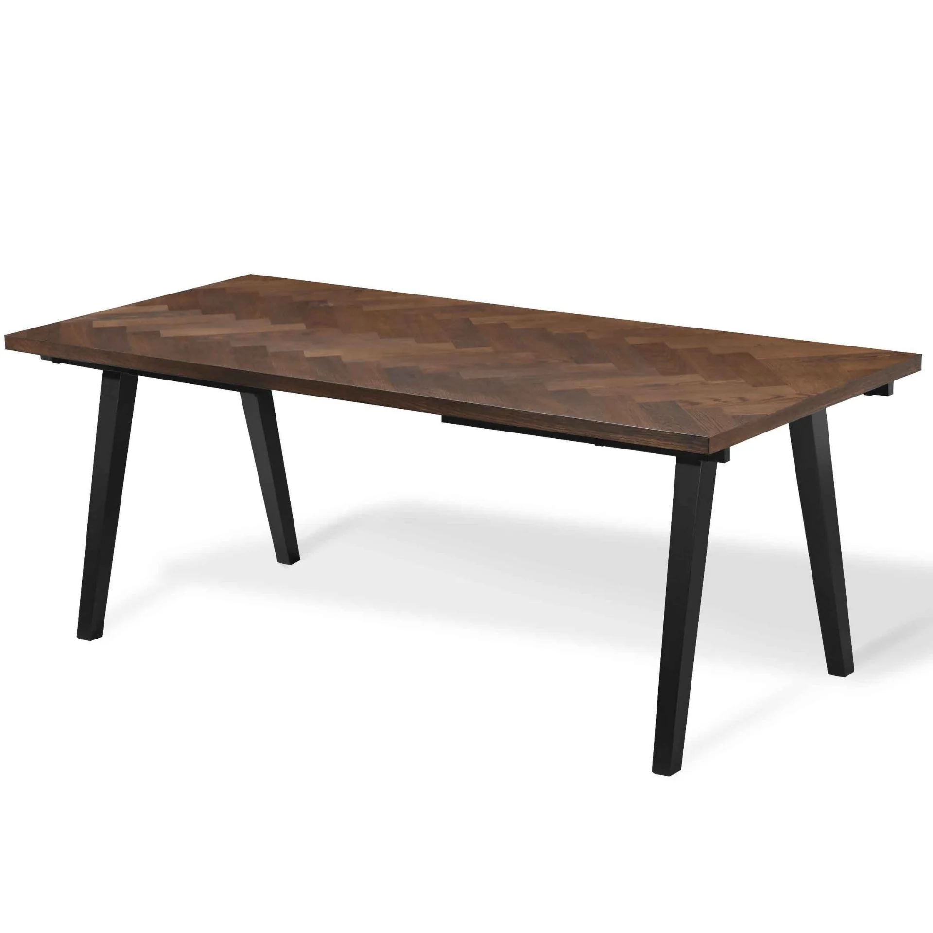 Valeria matbord med fiskbensmönster 200x90 cm i rökt ekfanér - Image 2