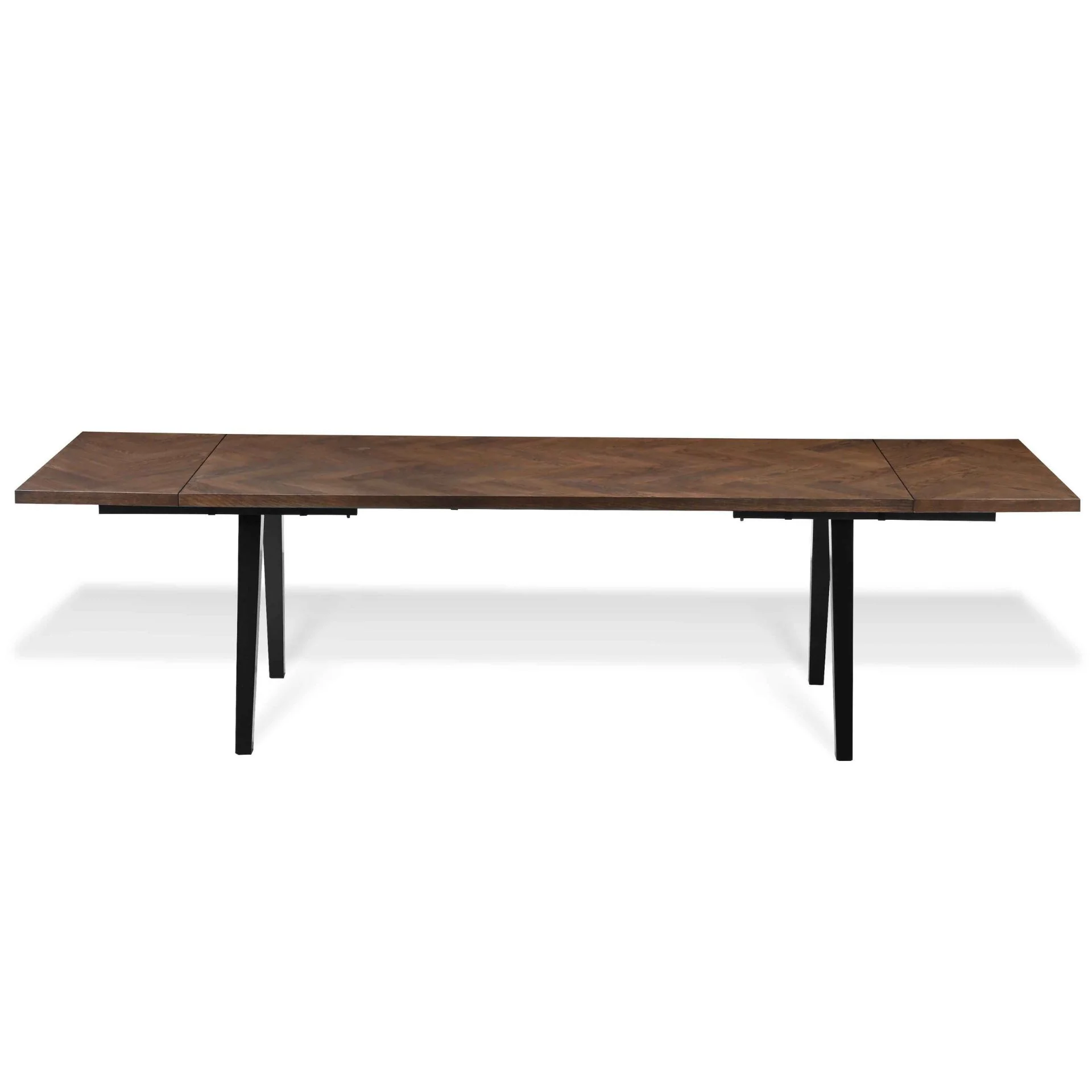Valeria matbord med fiskbensmönster 200x90 cm i rökt ekfanér - Image 4