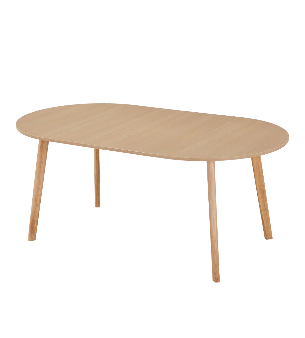 Vinnie, runt matbord med utdragbar skiva, 100/140/180 cm, i ekfanér – 2x tilläggsskivor ingår - Image 5