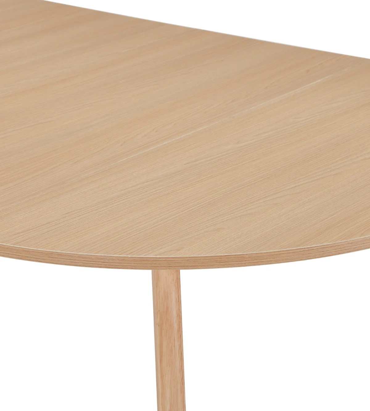 Vinnie, runt matbord med utdragbar skiva, 100/140/180 cm, i ekfanér – 2x tilläggsskivor ingår - Image 7